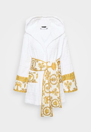 SHORT BATHROBE WITH HOOD I HEART BAROQUE - Hommikumantel - white