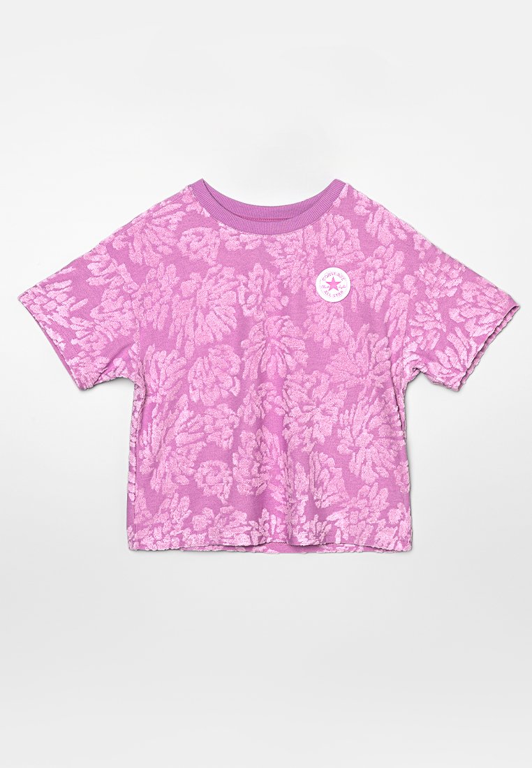 Converse T-shirt print paars Converse T-shirt print paars