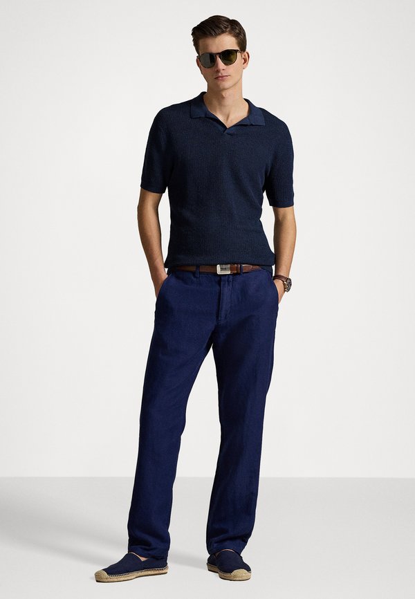 STRAIGHT FIT HOUNDSTOOTH TWILL TROUSER - Trousers3