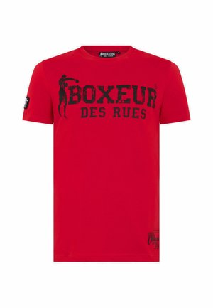 Boxeur Des Rues, BOXEUR DES RUES T-SHIRT BOXEUR STREET 2 - T-shirts print - red
