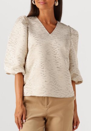 MIRTHE - T-Shirt print - offwhite gold