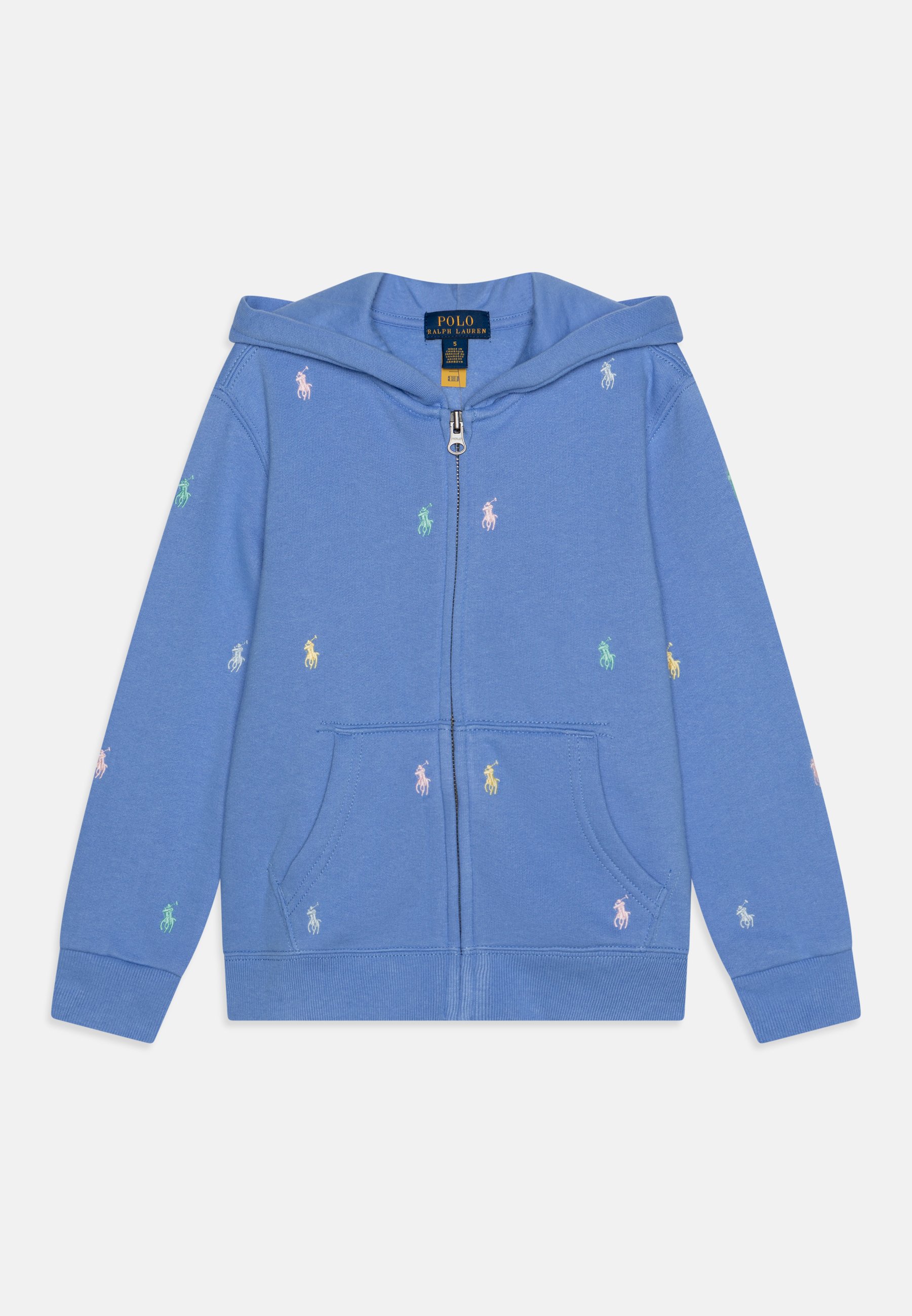 Zipper Polo Ralph Lauren Sweatshirt Hellblau Fleece Sweatshirt