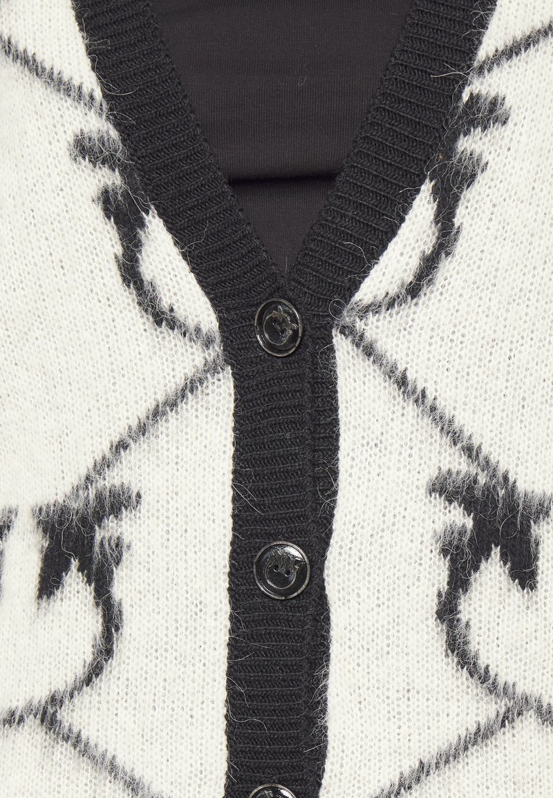Damen Strickjacken | Pinko ADELPHI CARDIGAN MISTO Strickjacke panna/nero/weiß - YQ62157 Damen Strickjacken | Pinko ADELPHI CARDIGAN MISTO Strickjacke panna/nero/weiß - YQ62157