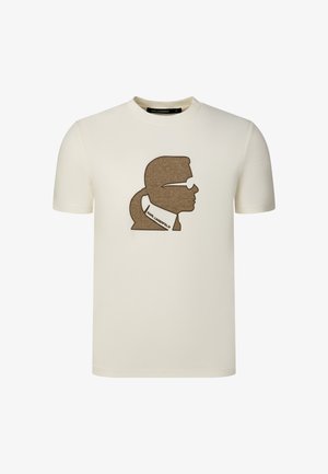 KARL LAGERFELD, BEKLEIDUNG 755041 - T-shirt con stampa - champagne