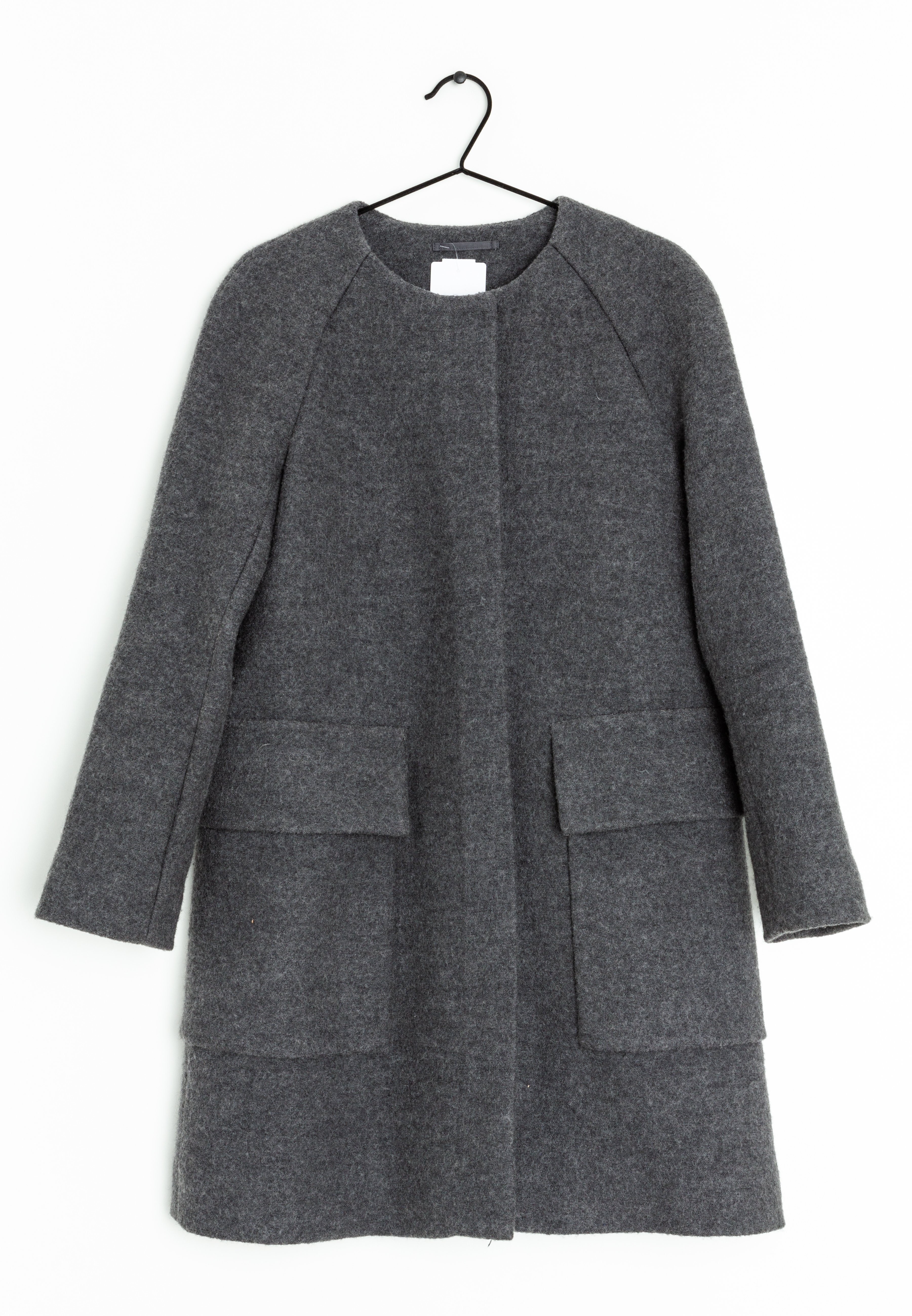 COS Short coat - grey - (Pre-owned) - Zalando