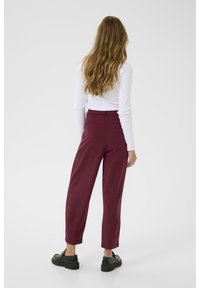 Kaffe MERLE SUITING - Pantalon classique - windsor wine