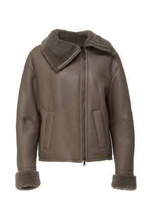 PIA - Chaqueta de cuero - brown