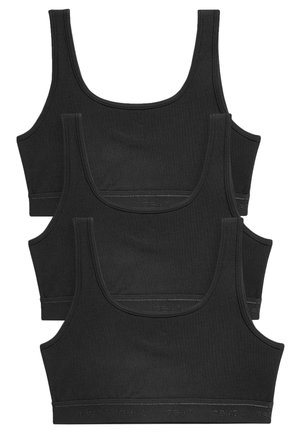 3 PACK CROP - Tops - black