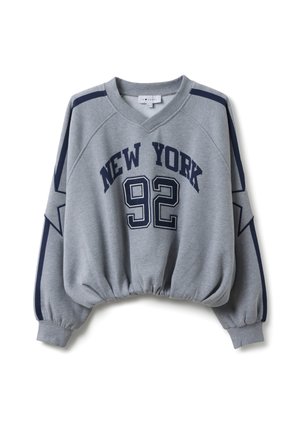 B.ANGEL, WITH V-NECK - Sweatshirt - grey marl
