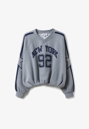 B.ANGEL, WITH V-NECK - Sweatshirt - grey marl