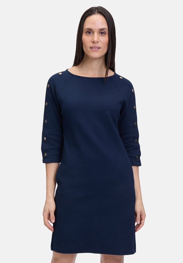 CASUAL-MIT KNÖPFEN - Freizeitkleid - dunkelblau