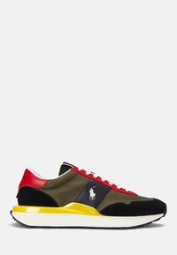 TRAIN 89 TOP LACE UNISEX - Trainers - olive/racing yellow/red