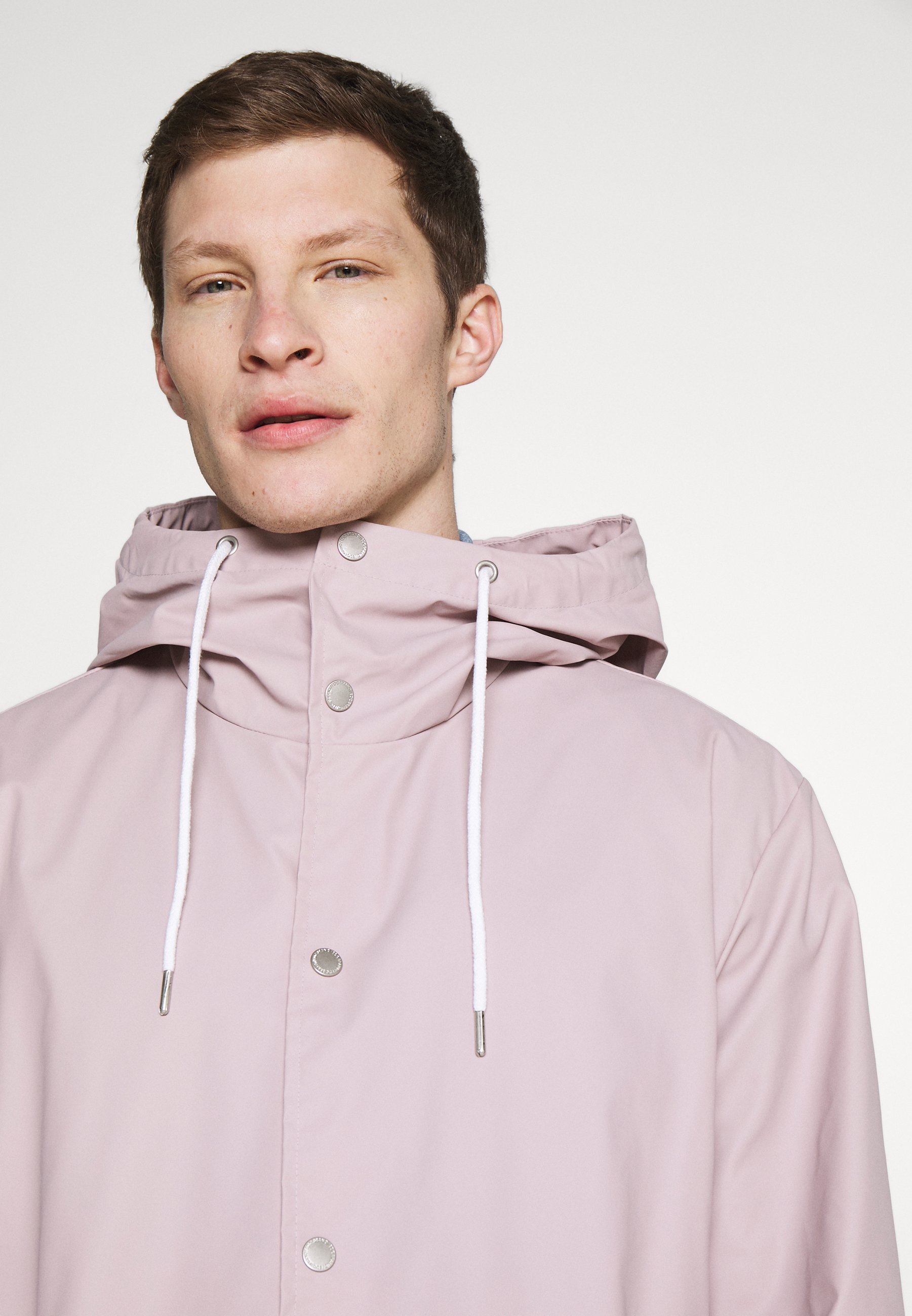 edc by Esprit RAIN COAT Regnjakke light pink Zalando.no PINK Rain jacket with logo Adidas Originals Regnjakker - Herreklær er billig
