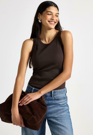 TANK  - Top - dark brown