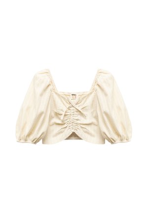 CROP - Bluse - yellow