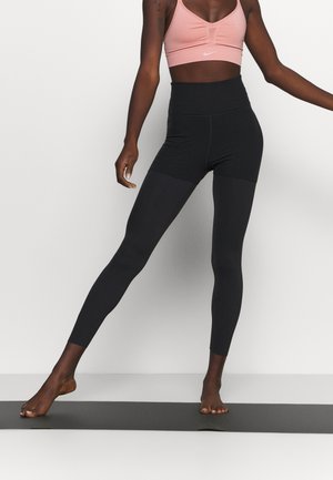 LUXE LAYERED 7/8 - Leggings - black/dark smoke grey