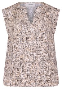 Cartoon MIT MUSTER - T-Shirt print - weiß braun