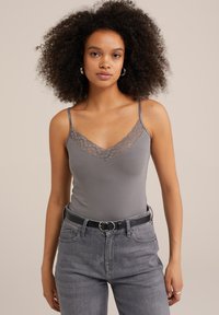 WE Fashion SINGLET - Top - grey