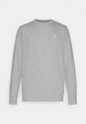 Grijze sweatshirt met een ronde hals, lange mouwen en een subtiele logo op de borst. Gemaakt van een zachte katoenmix met geribbelde manchetten.