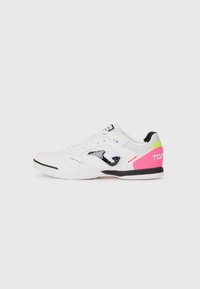 TOP FLEX - Scarpe da calcio indoor - white/black/fuchsia
