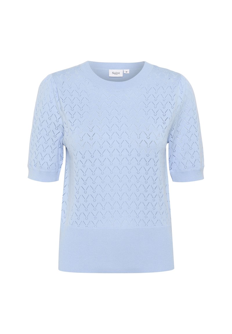 Saint Tropez T-shirt print blauw Saint Tropez T-shirt print blauw