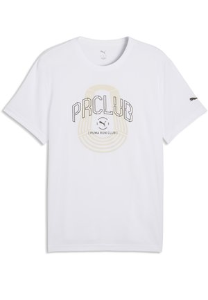 RUN CLUB GRAPHIC - T-shirt imprimé - white