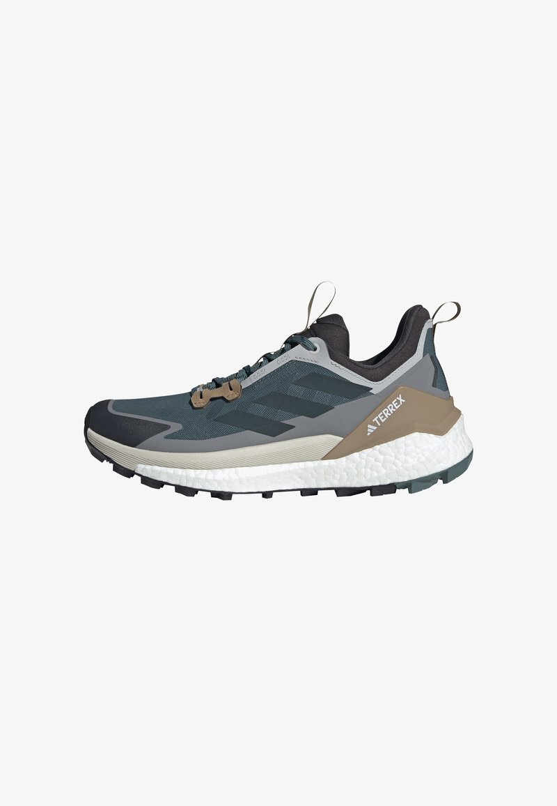 adidas Terrex FREE LOW - Trekingové boty - preloved teal aurora ivy grey three