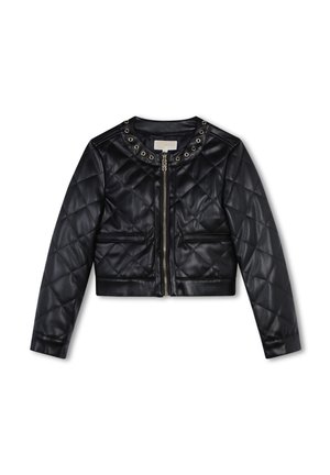 Michael Kors Kids MATELASSÉE AVEC OEILLET - Veste en similicuir - black