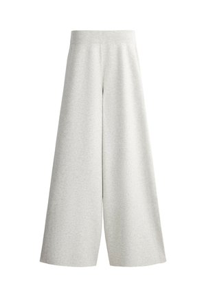 OYSHO, WIDE-LEG STRAIGHT TROUSERS WITH SIDE RIB - Pantalon classique - ice