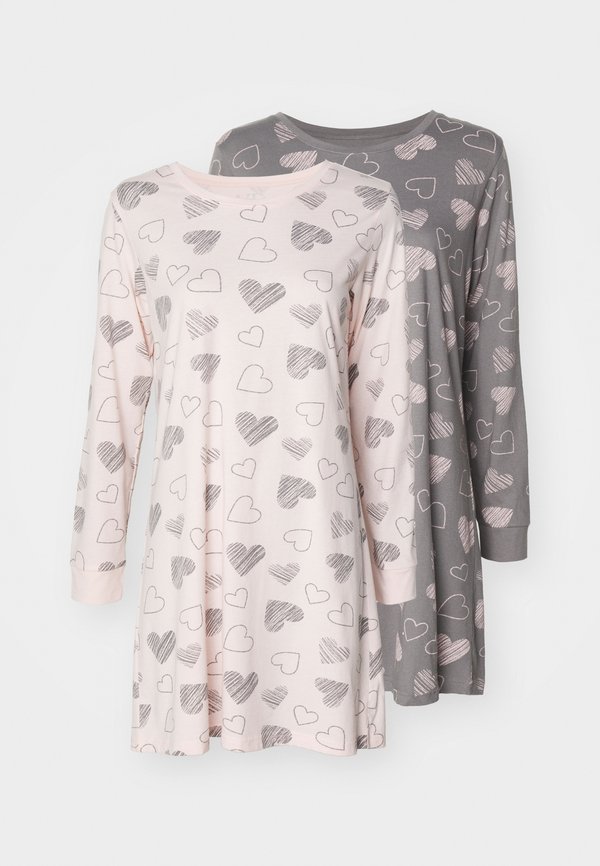 VIVANCE DREAMS BY LASCANA VD HEARTS NIGHTGOWN 2 PACK - Nightie4