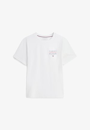 Tommy Hilfiger, BRAND LOVE LEFT CHEST TEE - T-shirts basic - white