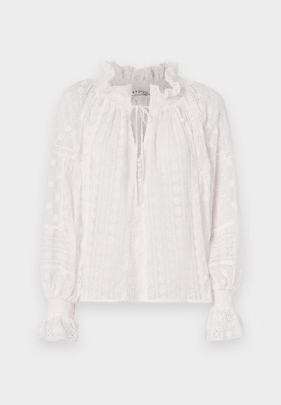 Alice + Olivia NORAH EYELET TIE PEASANT - Blůza - off white
