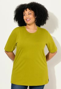 Ulla Popken PLUS SIZE SHORT SLEEVE TEE  - T-Shirt basic - olive