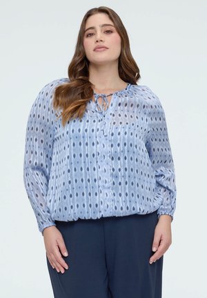 CON STAMPA - Blouse - azzurro