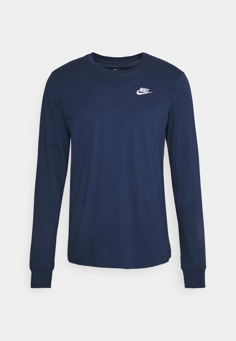Nike Sportswear CLUB TEE  - Camisola de manga comprida - midnight navy/white