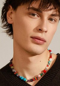Vivienne Westwood ASSITA RELEIF PENDANT UNISEX - Ketting - black/zwart