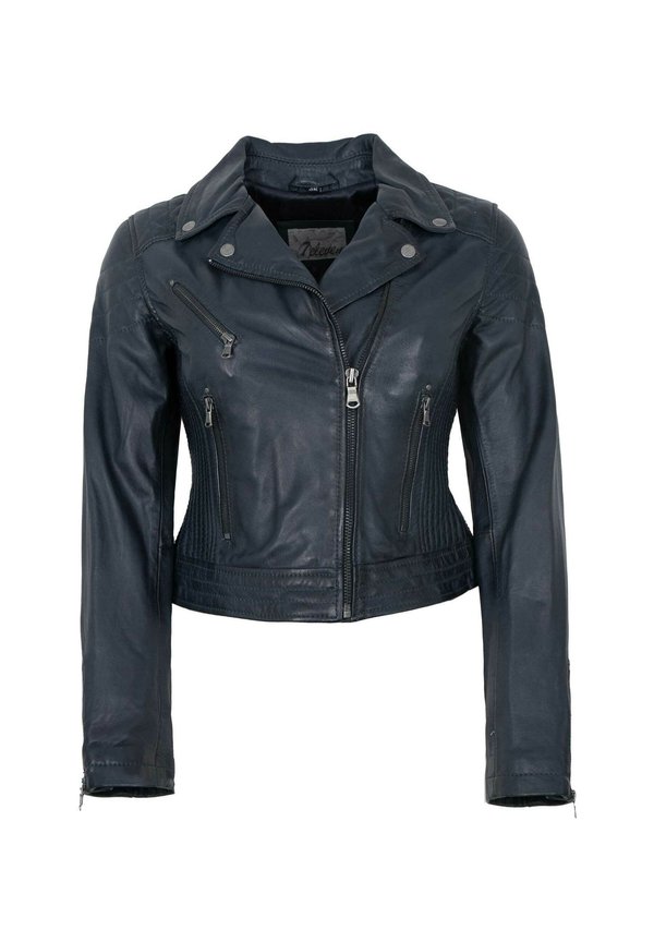 Lederjacke - dunkelblau