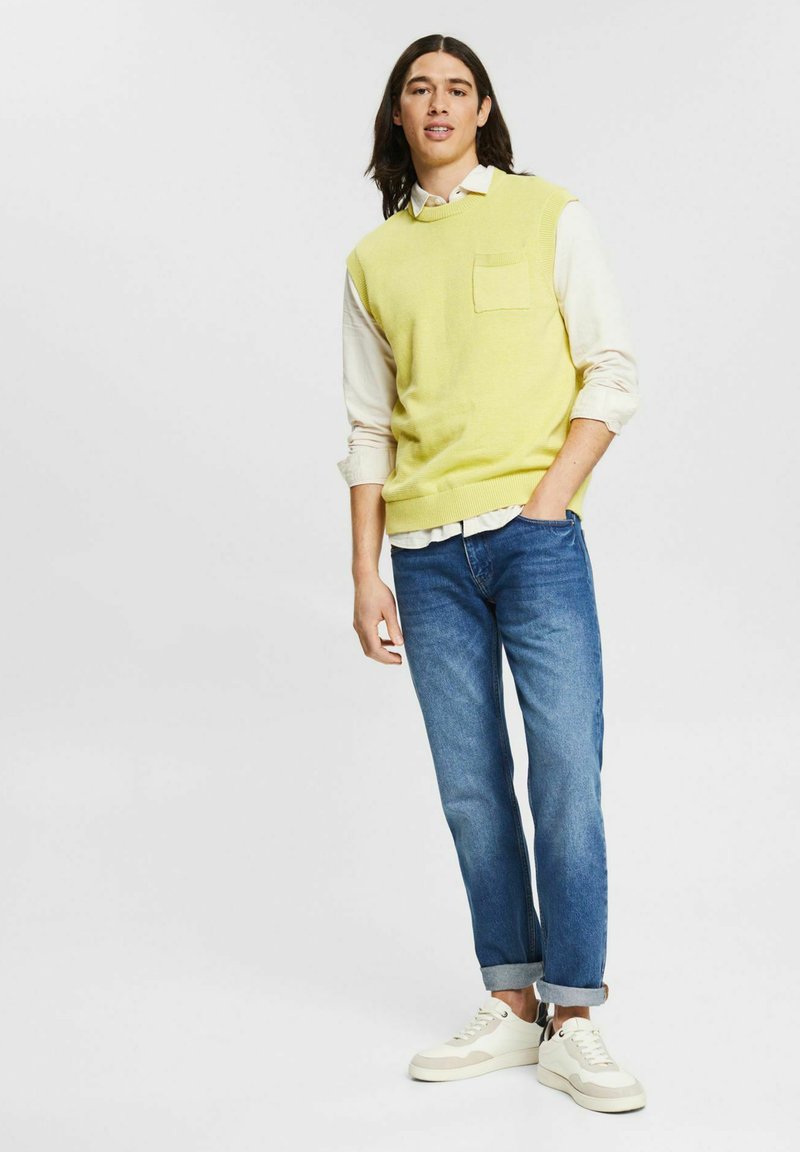 Herren Strickjacken | edc by Esprit Strickpullover yellow/gelb - PM74663 Herren Strickjacken | edc by Esprit Strickpullover yellow/gelb - PM74663