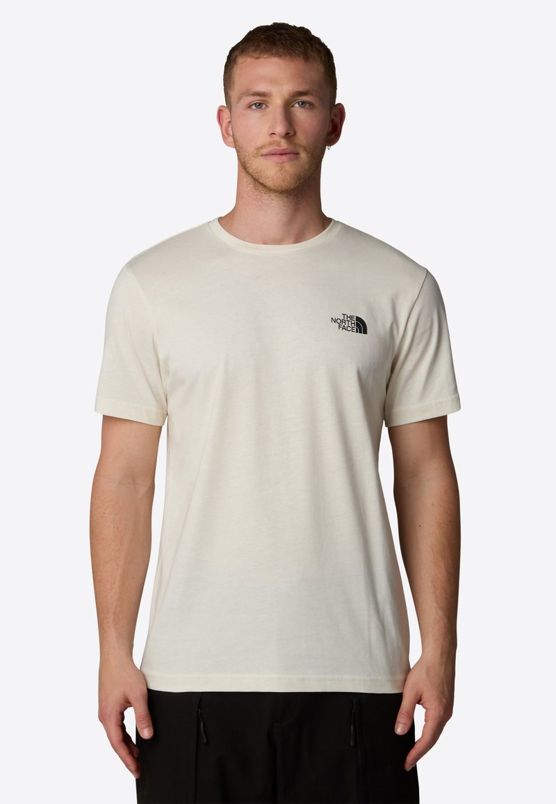 The North Face MOUNTAIN PEAK FRAME - Triko s potiskem - white dune tnf black bo