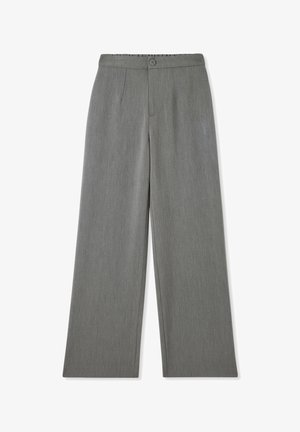 Terranova WIDE LEG - Pantaloni - grigio medio melange