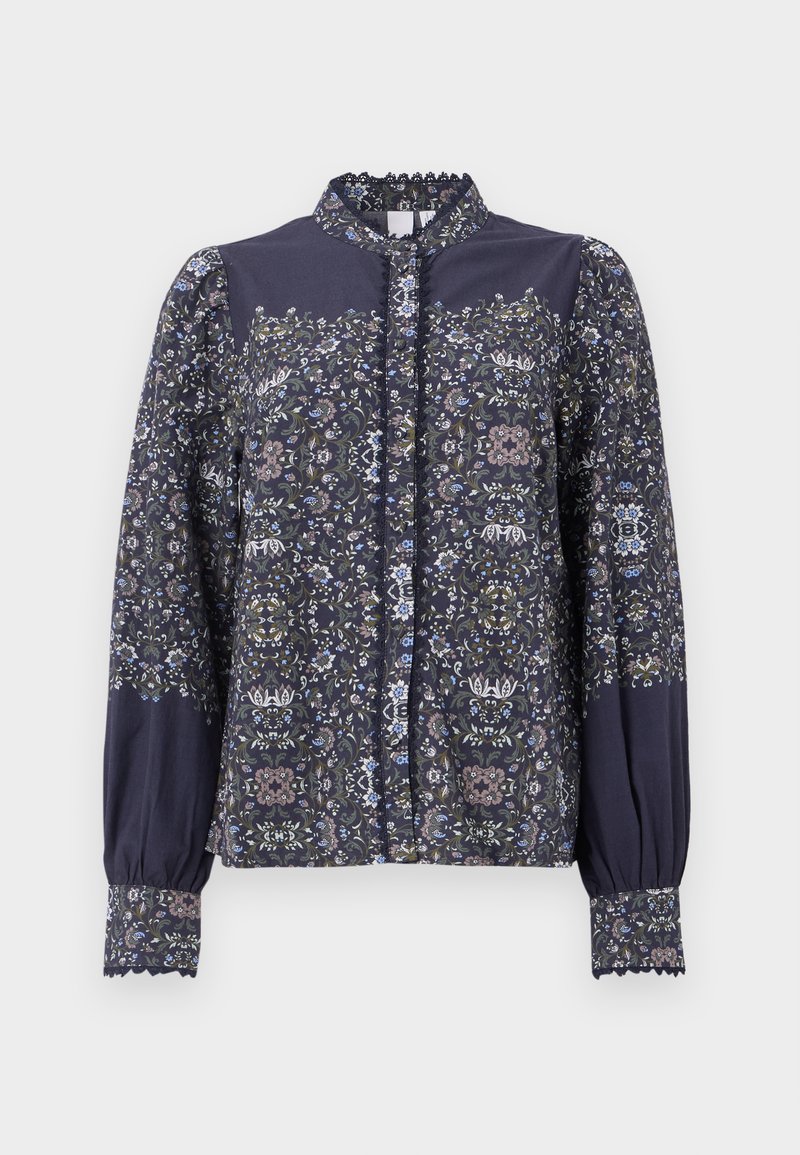 YAS Overhemdblouse donkerblauw