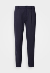 TAPERED PLEAT - Pantalon classique - dark sapphire