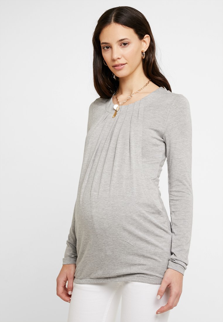 Miracle. mama and woman. STILL ARM - Μπλούζα με μακριά μανίκια - patos melange gray