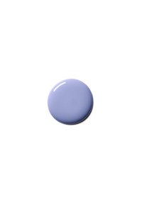 Campione di vernice lavanda lucida con una forma circolare e liscia. La superficie è riflettente, mostrando un colore uniforme senza alcun motivo.