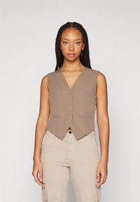 ONLY - ONLASTRID SHORT FITTED - Vest - walnut Väikepilt 1