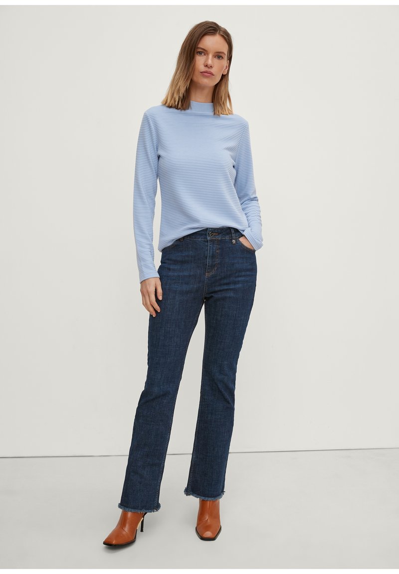 Damen Strickjacken | comma MIT RIPPSTRUKTUR Strickpullover sky blue/hellblau - QN61027 Damen Strickjacken | comma MIT RIPPSTRUKTUR Strickpullover sky blue/hellblau - QN61027