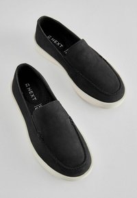 Next CONTRAST LOAFERS - Belebújós cipők - black