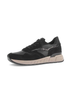 Sneakers laag - schwarz altsilber