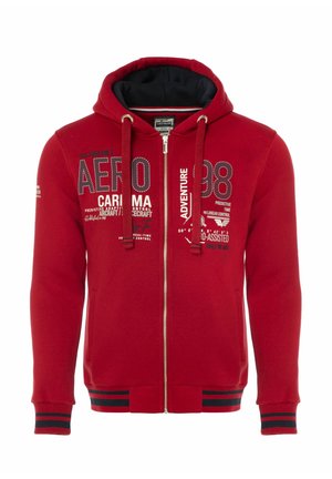 CARISMA PREMIUM  - Športna jopa s kapuco na zadrgo - rot