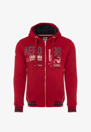 CARISMA PREMIUM - Športna jopa s kapuco na zadrgo - rot